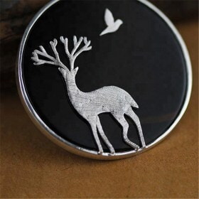 Handmade-silver-Deer-Natural-Agate-animal-necklace (2)49